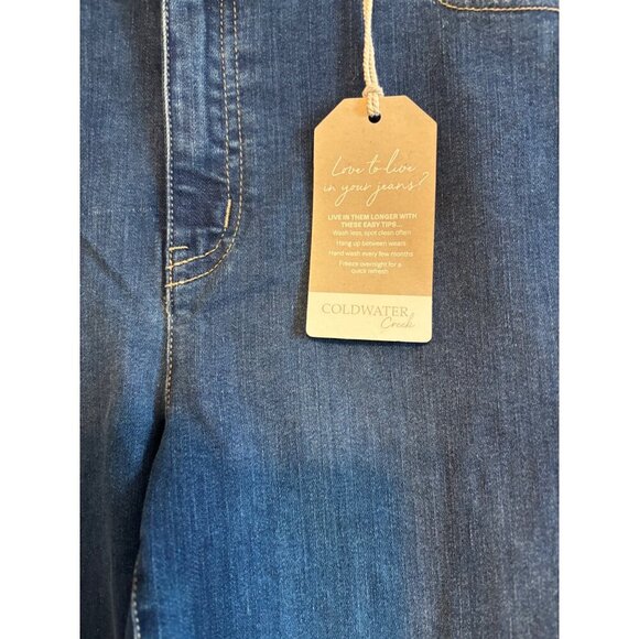Coldwater Creek NWT The Creek Mid Rise Slim Leg Denim  Casual Jeans Size 12 - Picture 7 of 12